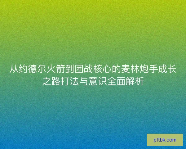 从约德尔火箭到团战核心的麦林炮手成长之路打法与意识全面解析